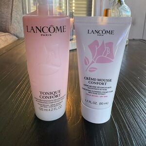 Lancome Crème Mousse Confort Cleanser & Tonique Confort Toner
